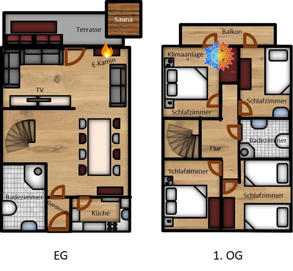 Seepark Kirchheim Ferienhaus Bei Zeta Mit Sauna المظهر الخارجي الصورة